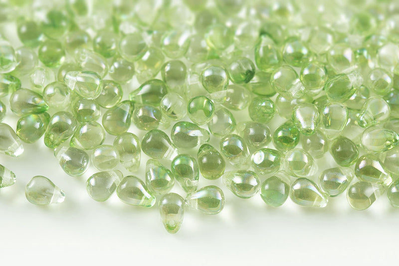 Drops 4×6mm Czech Glass Beads Col.00030-14257