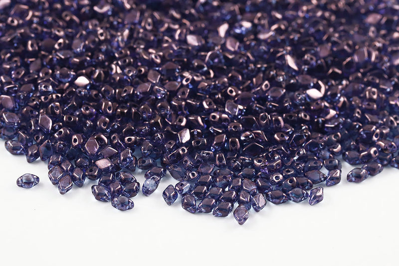 MiniGemduo 6×4mm Vega On Crystal 2-Hole Czech Beads