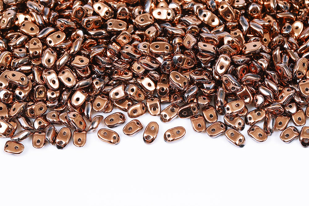 Wave 3×7mm Crystal Santander 2-Hole Czech Beads