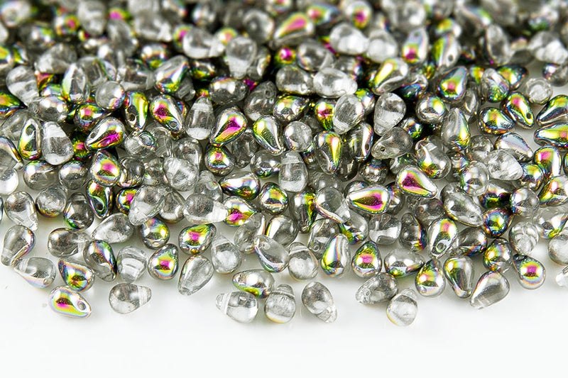 Drops 4×6mm Czech Glass Beads Col.00030-28101