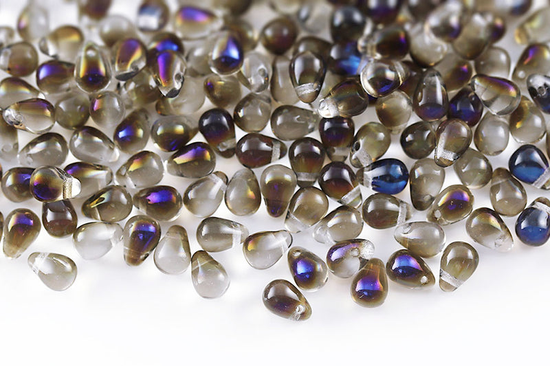 Drops 4×6mm Czech Glass Beads Col.00030-29901