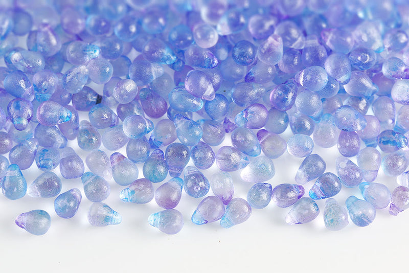 Drops 4×6mm Czech Glass Beads Col.00030-48002E