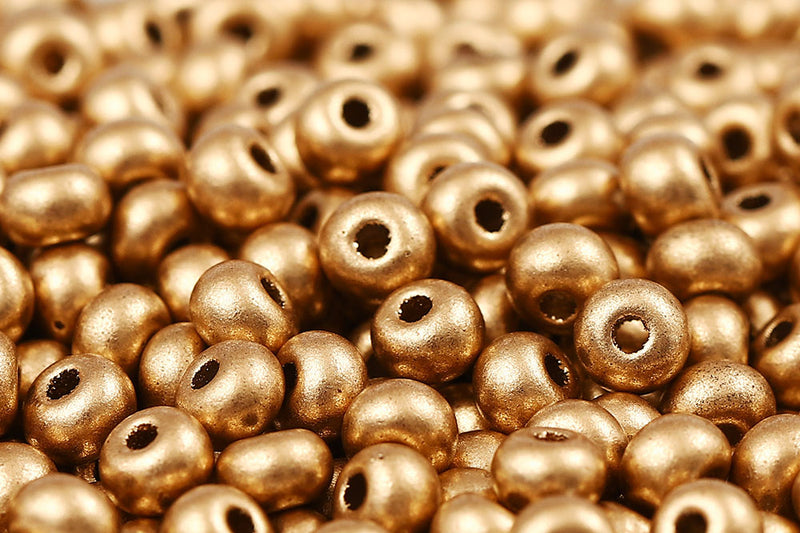 Preciosa Rocailles 6/0 Crystal Bronze Pale Gold col.01710