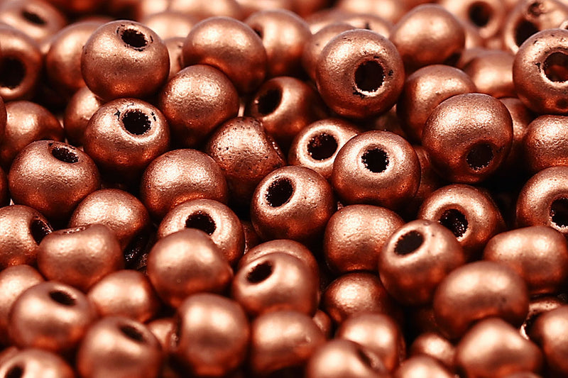 Preciosa Rocailles 6/0 Soft Copper Matt Col.01770