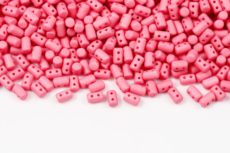 Rulla 5×3mm Neon Silk Honeysuckle 2-Hole Czech Beads
