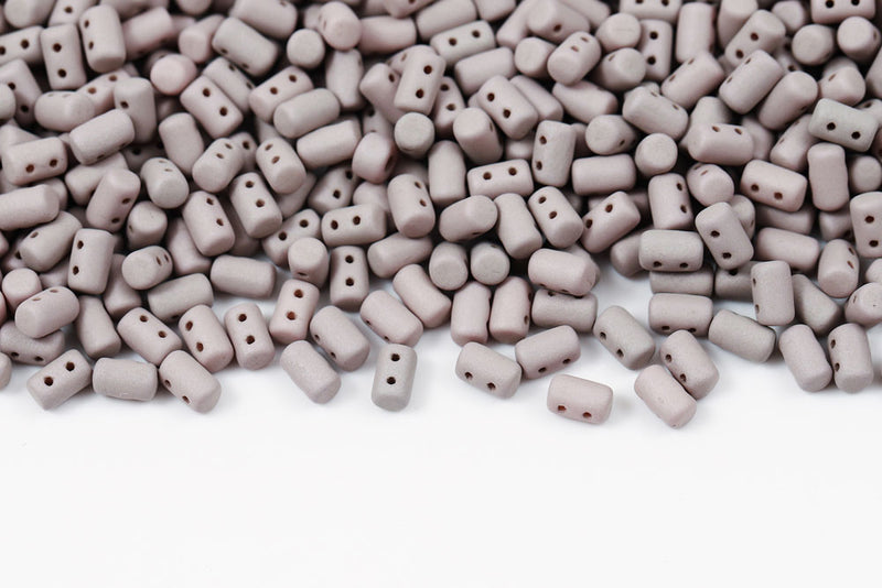 Rulla 5×3mm Neon Silk Sand 2-Hole Czech Beads
