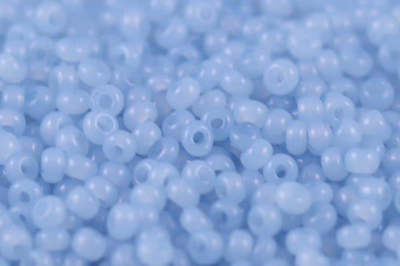 Preciosa Rocailles 8/0 Opal Dyed Light Sapphire col.02232