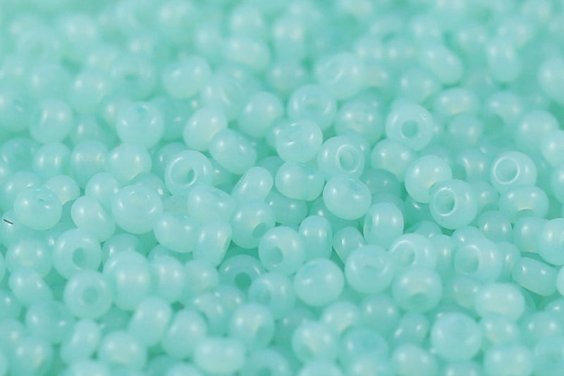 Preciosa Rocailles 11/0 Opal Dyed Turquoise Blue col.02264