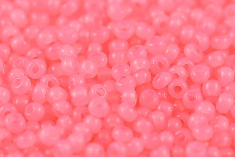 Preciosa Rocailles 8/0 Opal Dyed Pink col.02291