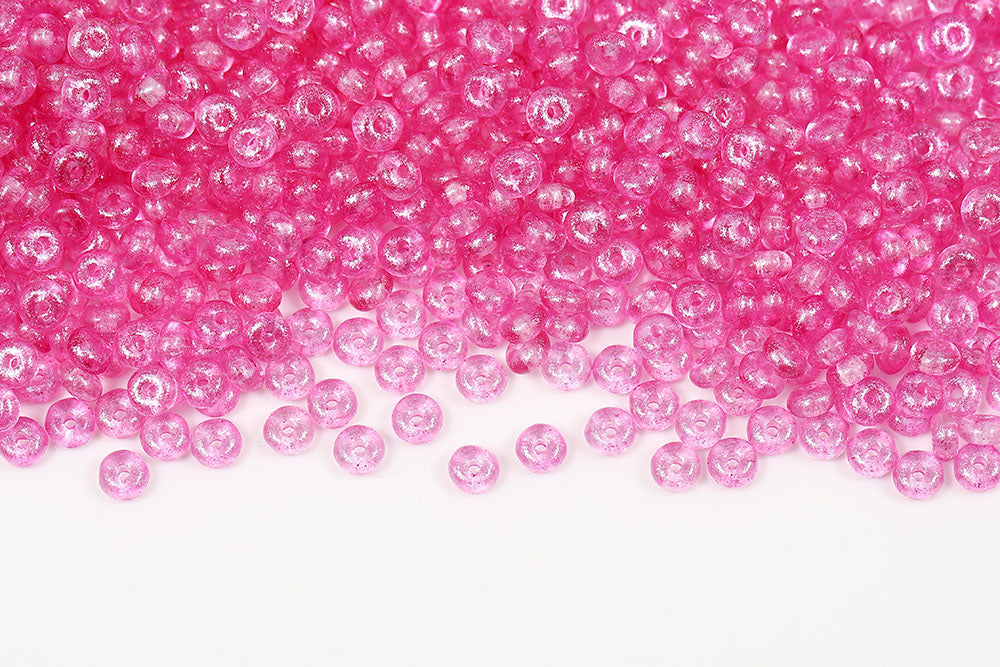 Spacer 2.5×4mm Crystal Frozen Rose Matt 1-Hole Czech Beads
