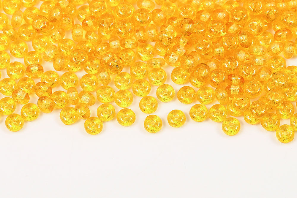 Spacer 2.5×4mm Crystal Frozen Lemon Matt 1-Hole Czech Beads