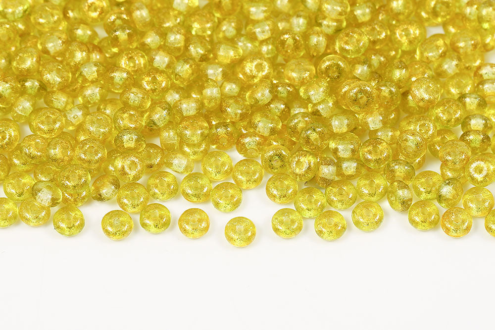 Spacer 2.5×4mm Frozen Olivine Matt 1-Hole Czech Beads