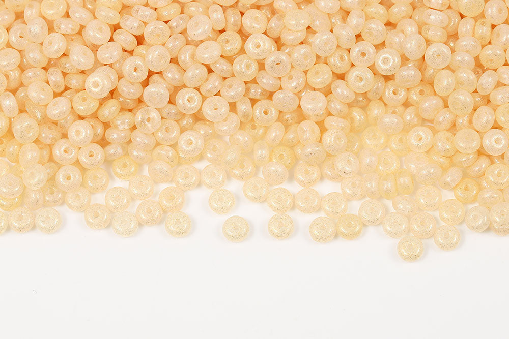 Spacer 2.5×4mm Crystal Frozen Jonquil Matt 1-Hole Czech Beads