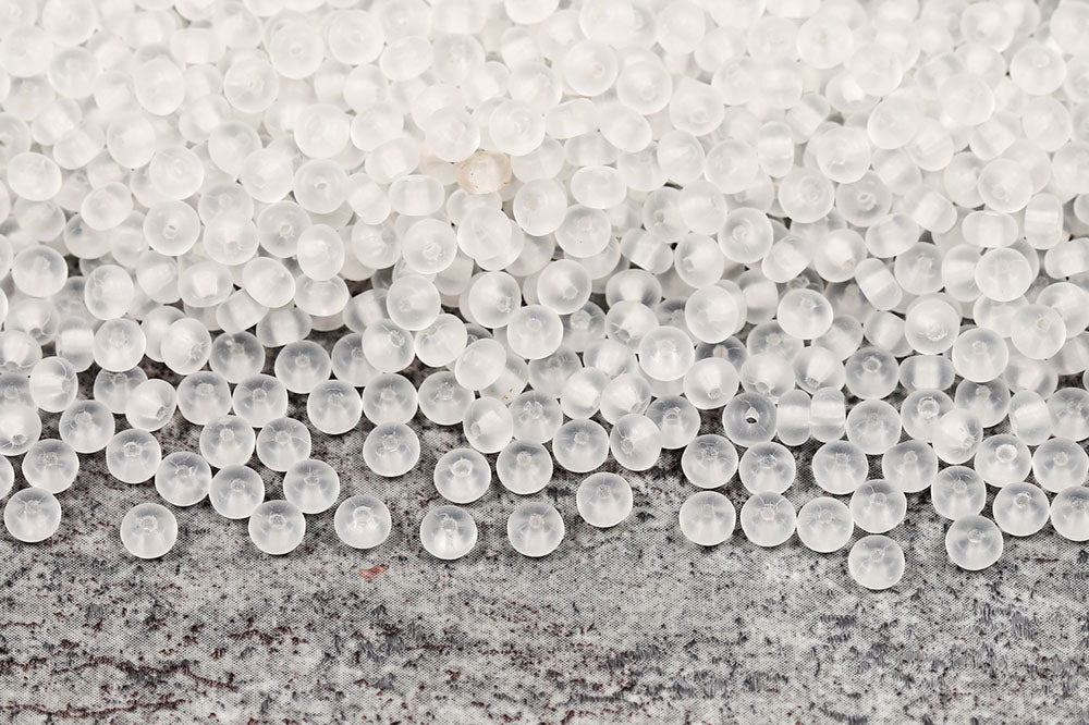Spacer 2.5×4mm Crystal Matt 1-Hole Czech Beads