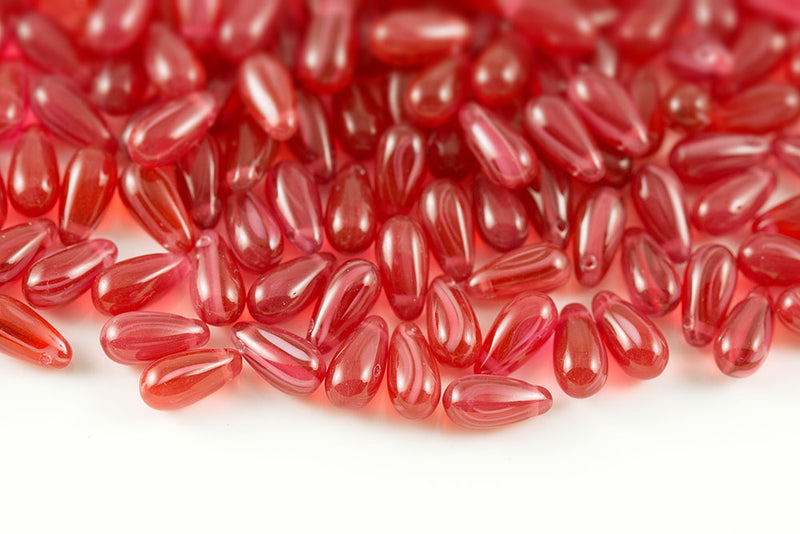 Drops 5×10mm Czech Glass Beads Col.06708