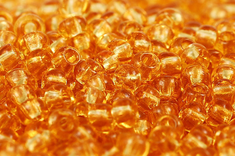 Preciosa Rocailles 8/0 Transparent Lt.Topaz col.10020