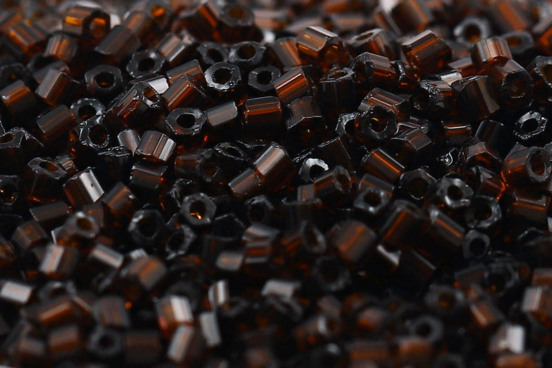 Preciosa 2-Cut 11/0 Transparent Brown col.10140
