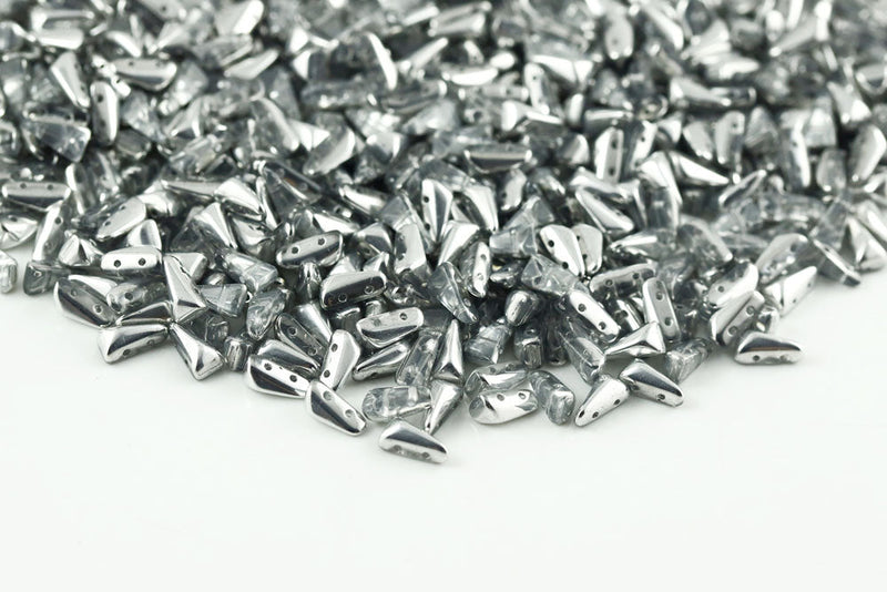 Vexolo 8×5mm Crystal Labrador 2-Hole Czech Beads