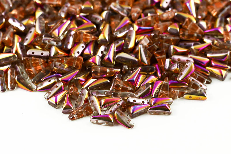 Vexolo 8×5mm 2-Hole Czech Glass Beads Col. 00030-27137