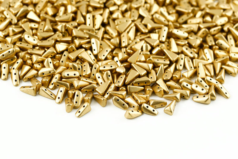 Vexolo 8×5mm Crystal Bronze Pale Gold 2-Hole Czech Beads