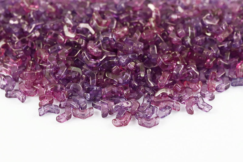 Arrow 8×5mm Vega On Crystal 2-Hole Czech Beads