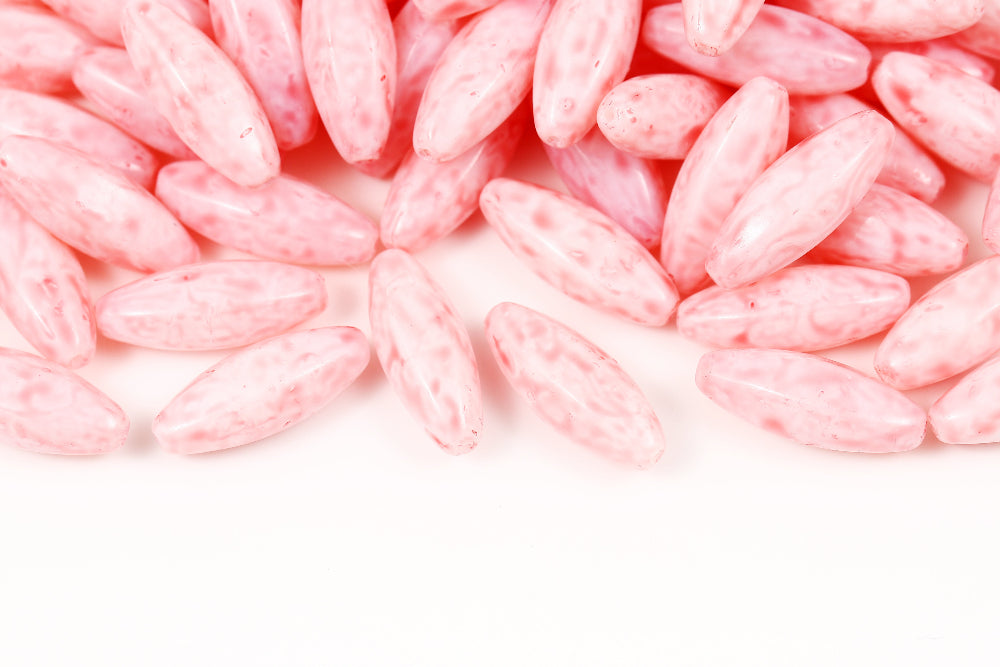 Olive 19×7mm Alabaster Rose 1-hole Czech Beads