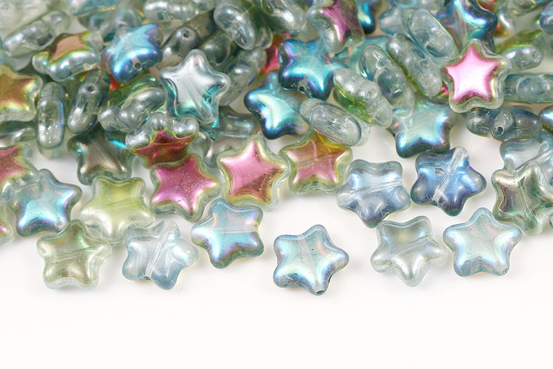Star 12mm Czech Glass Beads Col.00030-98539