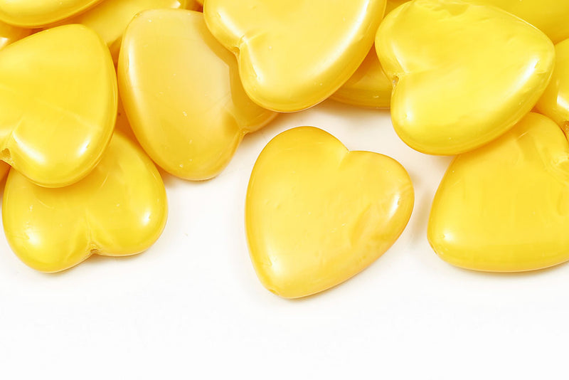Heart 24×22mm Czech Glass Beads Col.86040