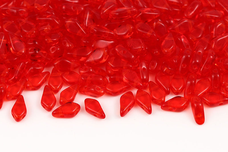 Kite 9×5mm Crystal Bicone Beads Hyacinth 2-Hole Czech Beads