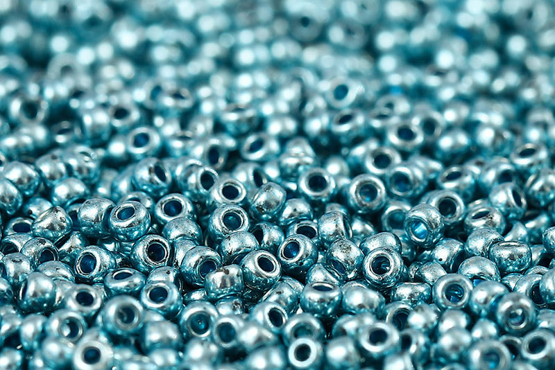 Preciosa Rocailles 11/0 Blue Metallic Dyed Col.18536