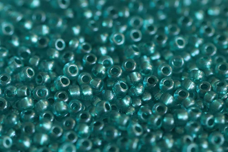 Preciosa Rocailles 10/0 Crystal Metallic Green col.18958