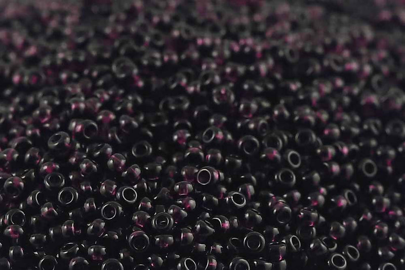 Preciosa Rocailles 11/0 Transparent Dark Amethyst col.20080