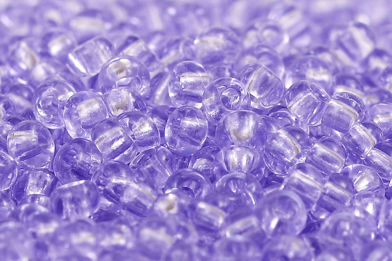 Preciosa Rocailles 8/0 Transparent Tanzanite col.20420
