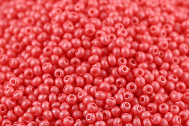 Preciosa Rocailles 11/0 PermaLux Pastel Red col.22009