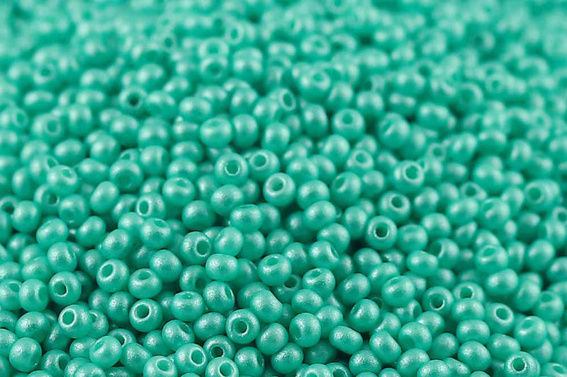 Preciosa Rocailles 11/0 PermaLux Turquoise Green col.22016