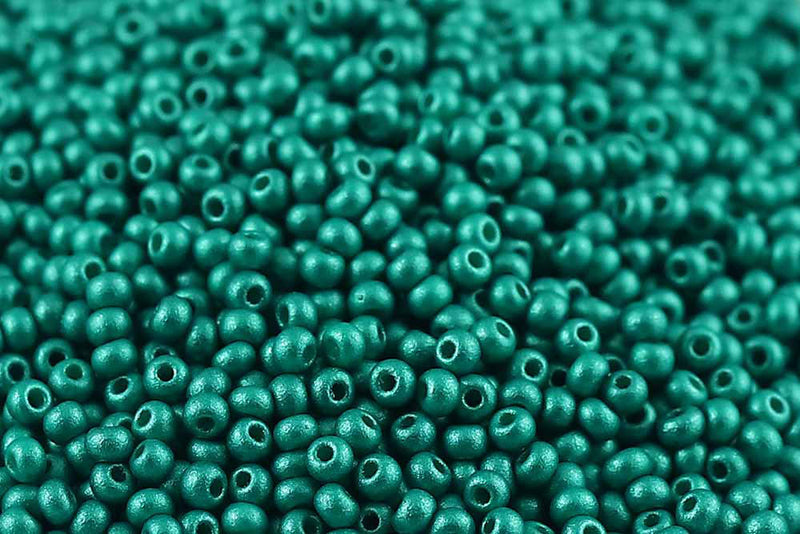 Preciosa Rocailles 11/0 PermaLux Dark Mint col.22017