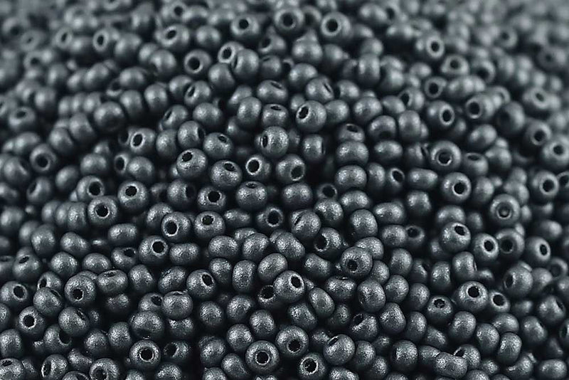 Preciosa Rocailles 11/0 PermaLux Dark Gray col.22022