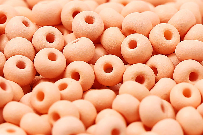 Preciosa Rocailles 6/0 PermaLux Deep Peach Matt col.22M05