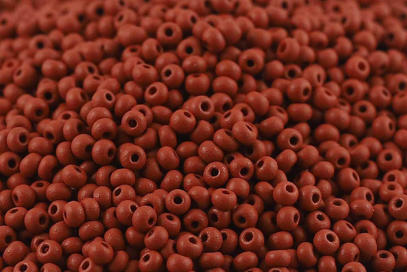Preciosa Rocailles 11/0 PermaLux Blood Red Matt col.22M07