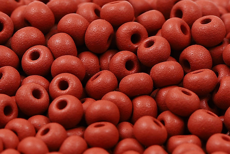 Preciosa Rocailles 6/0 PermaLux Blood Red Matt col.22M07