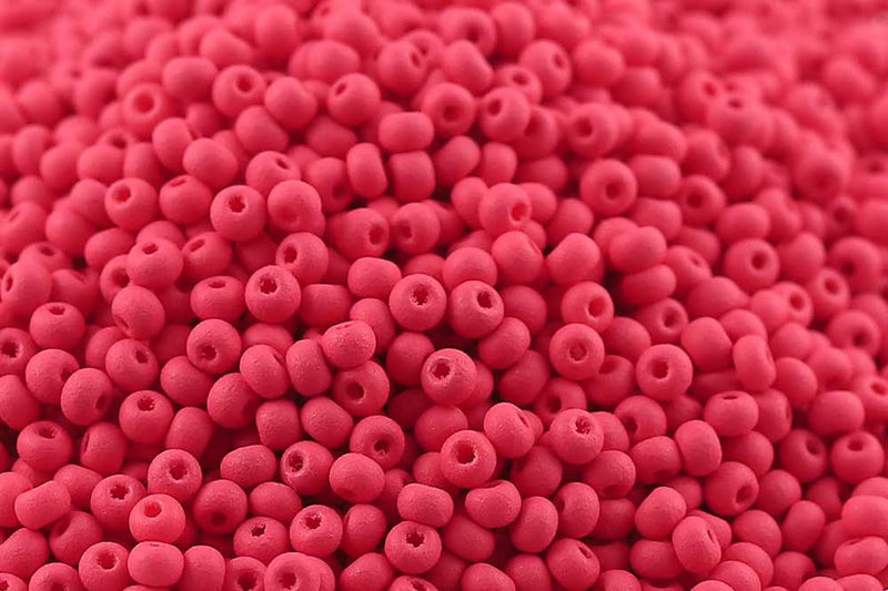 Preciosa Rocailles 11/0 PermaLux Crimson Matt col.22M08