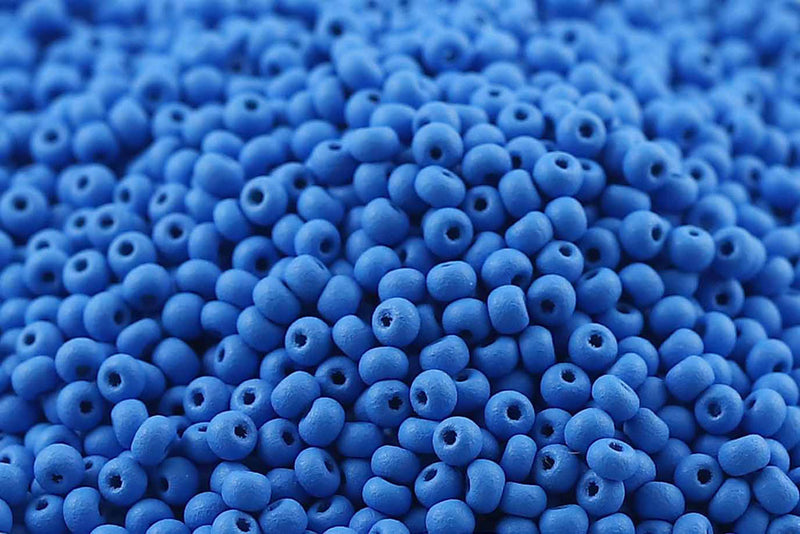 Preciosa Rocailles 11/0 PermaLux Ocean Blue Matt col.22M20