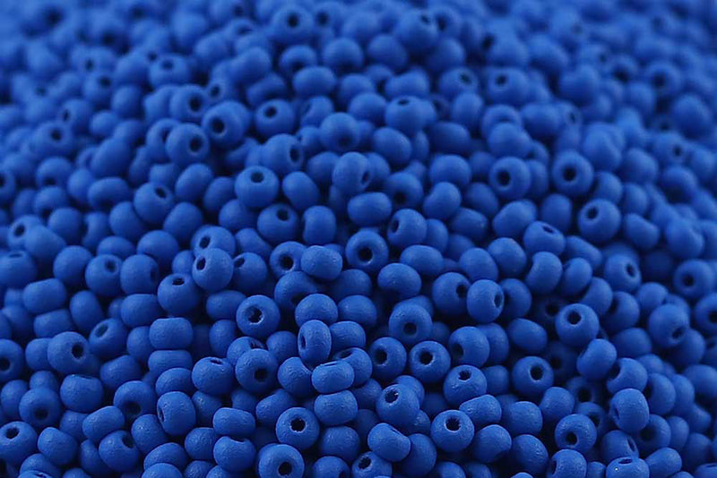 Preciosa Rocailles 11/0 PermaLux Sapphire Blue Matt col.22M21