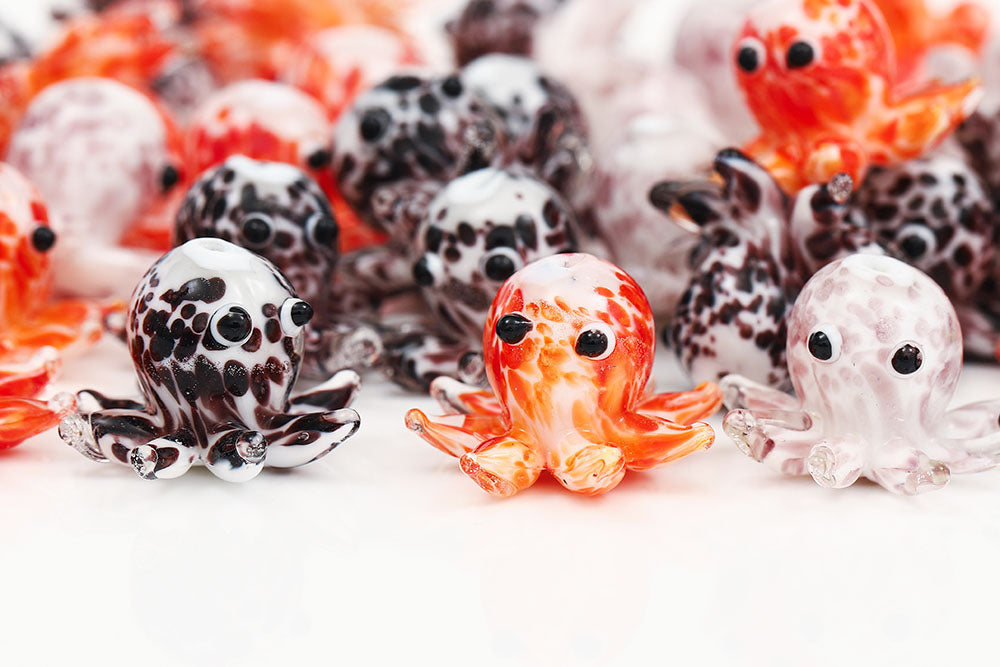 22×16mm Octopus Lampwork Beads