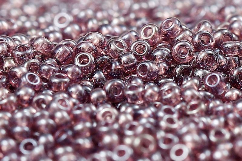 Preciosa Rocailles 11/0 Transparent Lt.Amethyst Luster col.26010