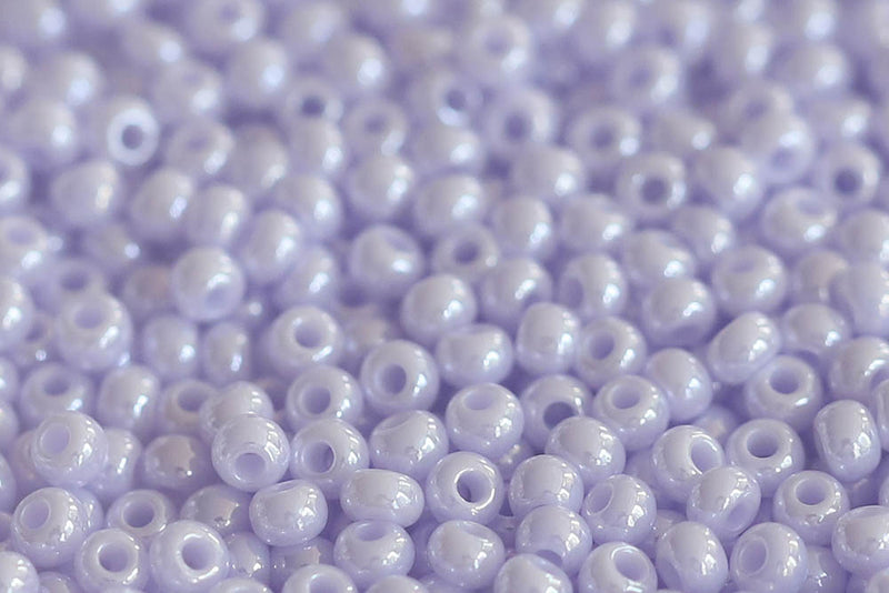 Preciosa Rocailles 10/0 Soft Lavender Luster col.28420