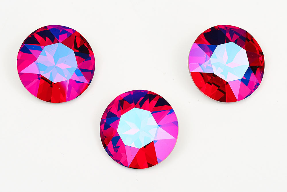 Galaxy Rhinestones Galaxy Crystal Fancy Round Stone 27mm Lt.Siam Moonlight Rhinestone ...