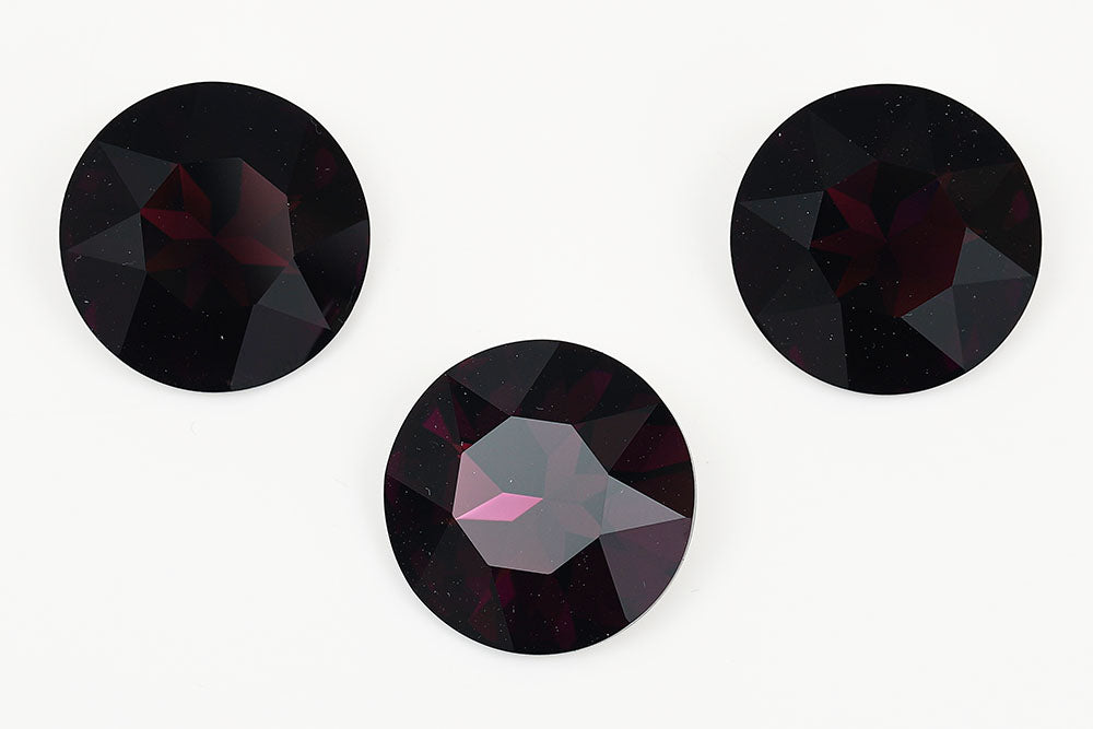 Galaxy Crystal Fancy Round Stone 27mm Amethyst Rhinestone