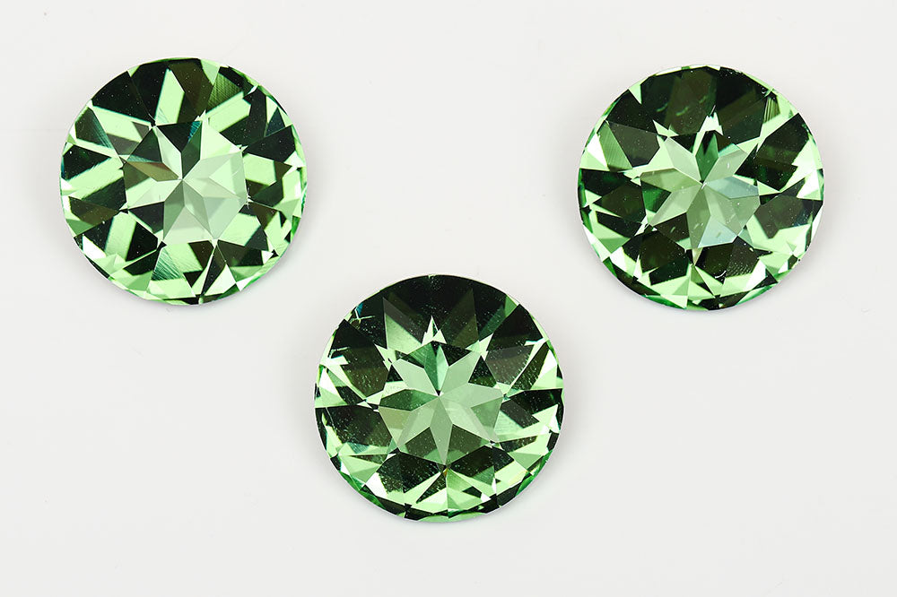 Galaxy Crystal Fancy Round Stone 27mm Chrysolite Rhinestone