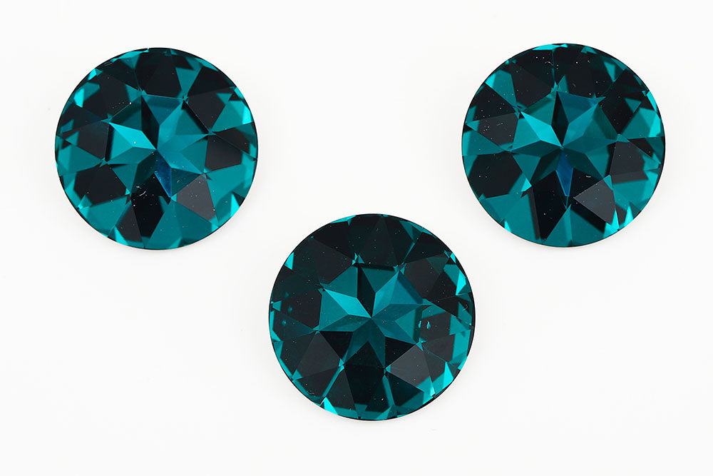 Galaxy Crystal Fancy Round Stone 27mm Blue Zircon Rhinestone